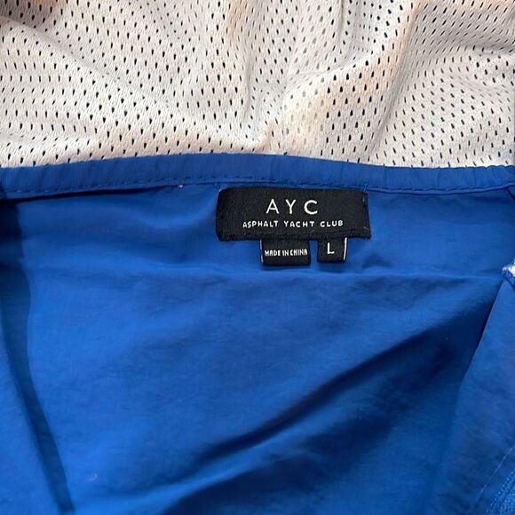 Asphalt Yacht Club Windbreaker Men’s Size Large Blue and Red Sailing Boating - Picture 6 of 7